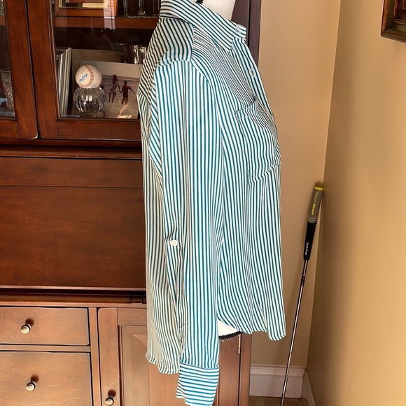 Renuar Striped Button Down Shirt XS - Picture 7 of 9
